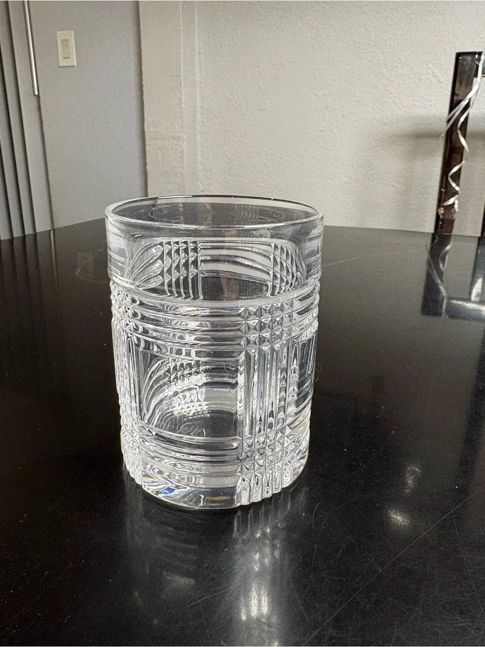 Ralph Lauren Glen Plaid Crystal Old Fashioned Glass